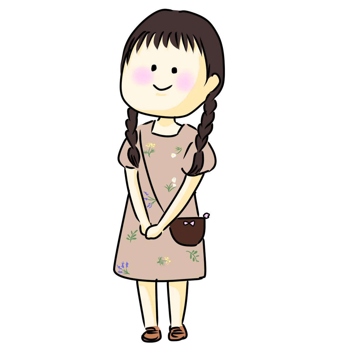 あなたのミニキャラアイコン作ります ゆるく優しい雰囲気出したい方！少し似顔絵ちっくな絵描きます！ イメージ2