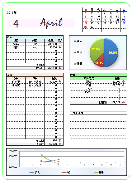初心者でも簡単！説明書付けます 家事育児で時間がない主婦パソコン初心者帳簿が面倒な方 イメージ1