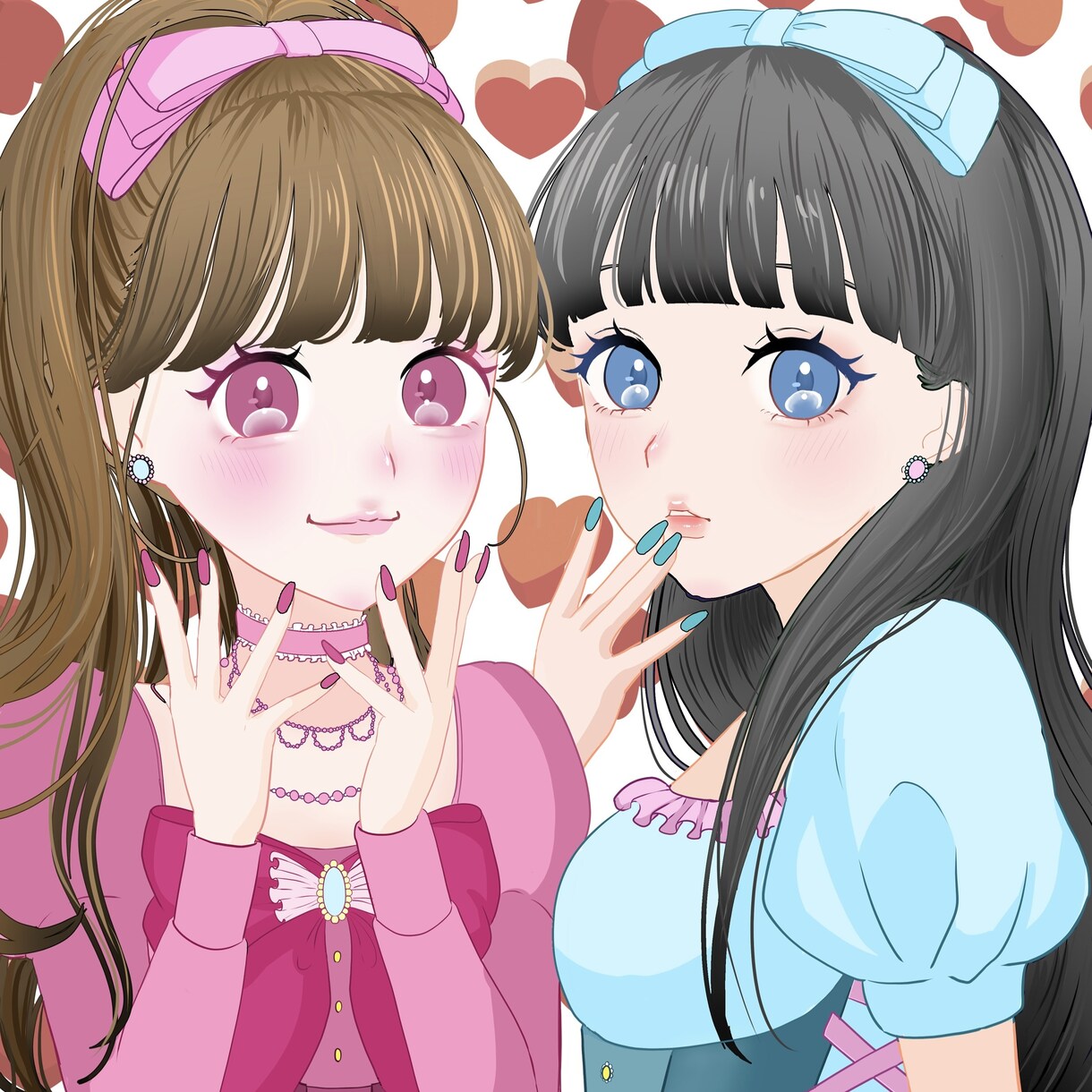 SNS向け可愛い女の子描きます オープン記念！2月末まで格安であなたのアイコンを作成します イメージ1