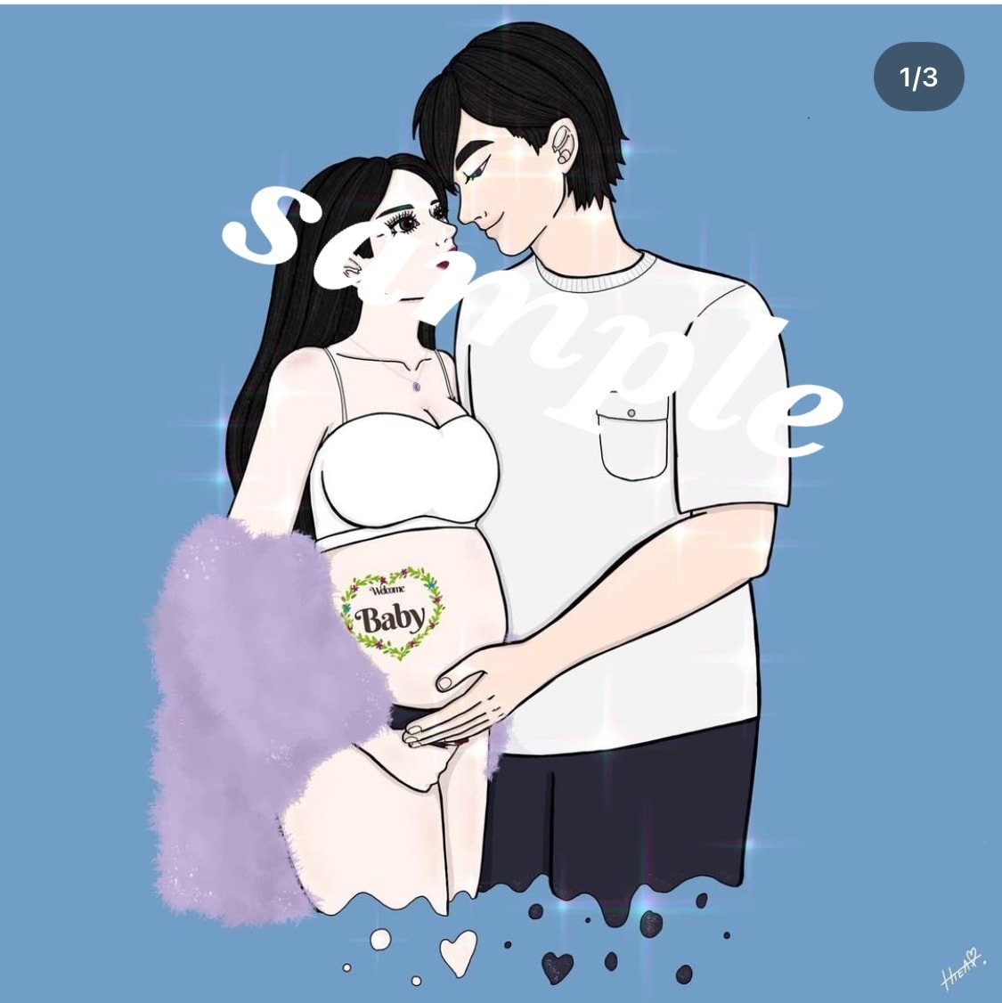 KAWAII♡ペアイラスト描きます ご友人や恋人同士の幸せイラスト描かせてください♡ イメージ1
