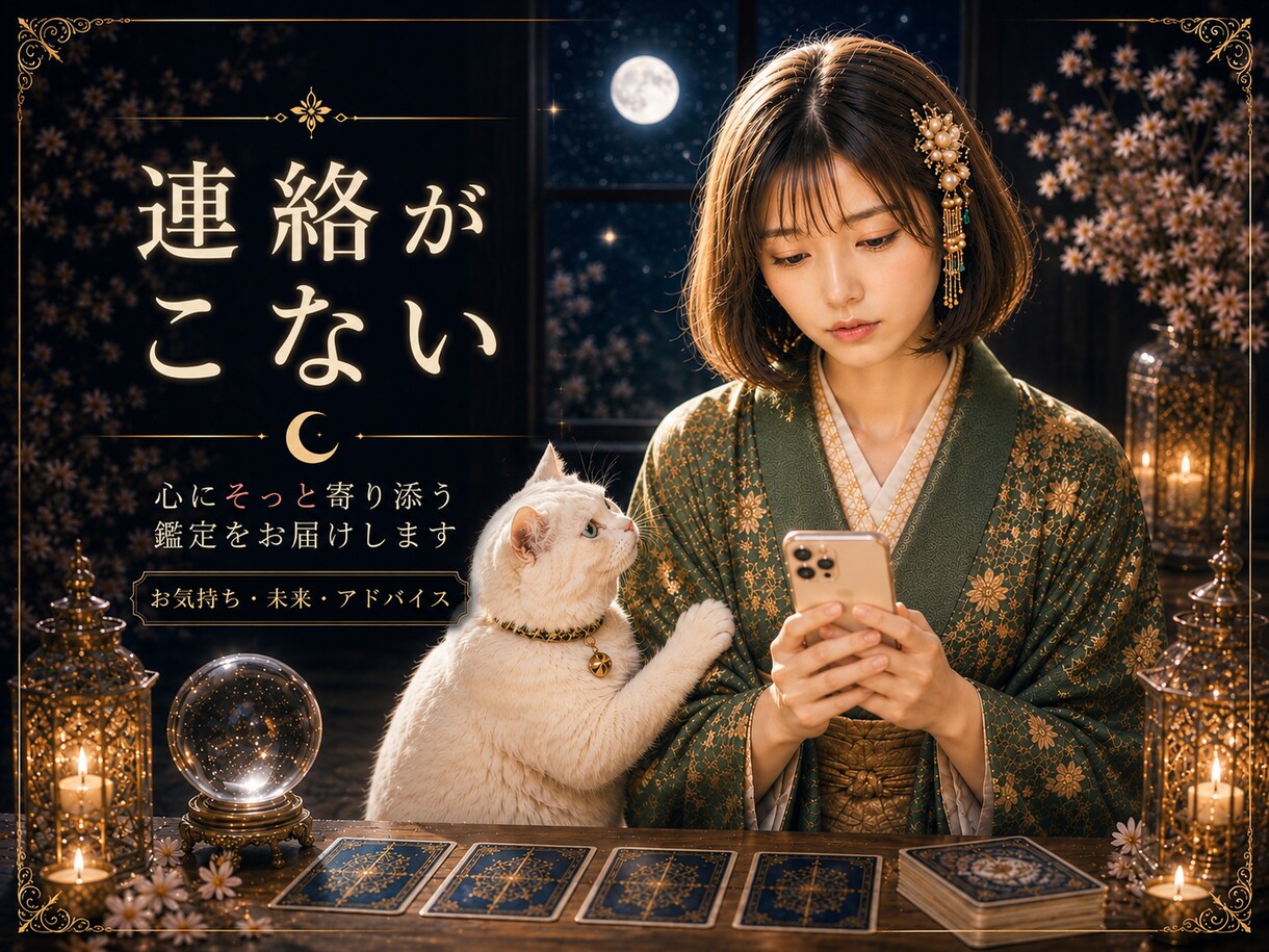 LINEが急に減った相手の本当の気持ち占います 恋の不安一人で抱えなくて大丈夫。そっと寄り添うタロット鑑定 イメージ1