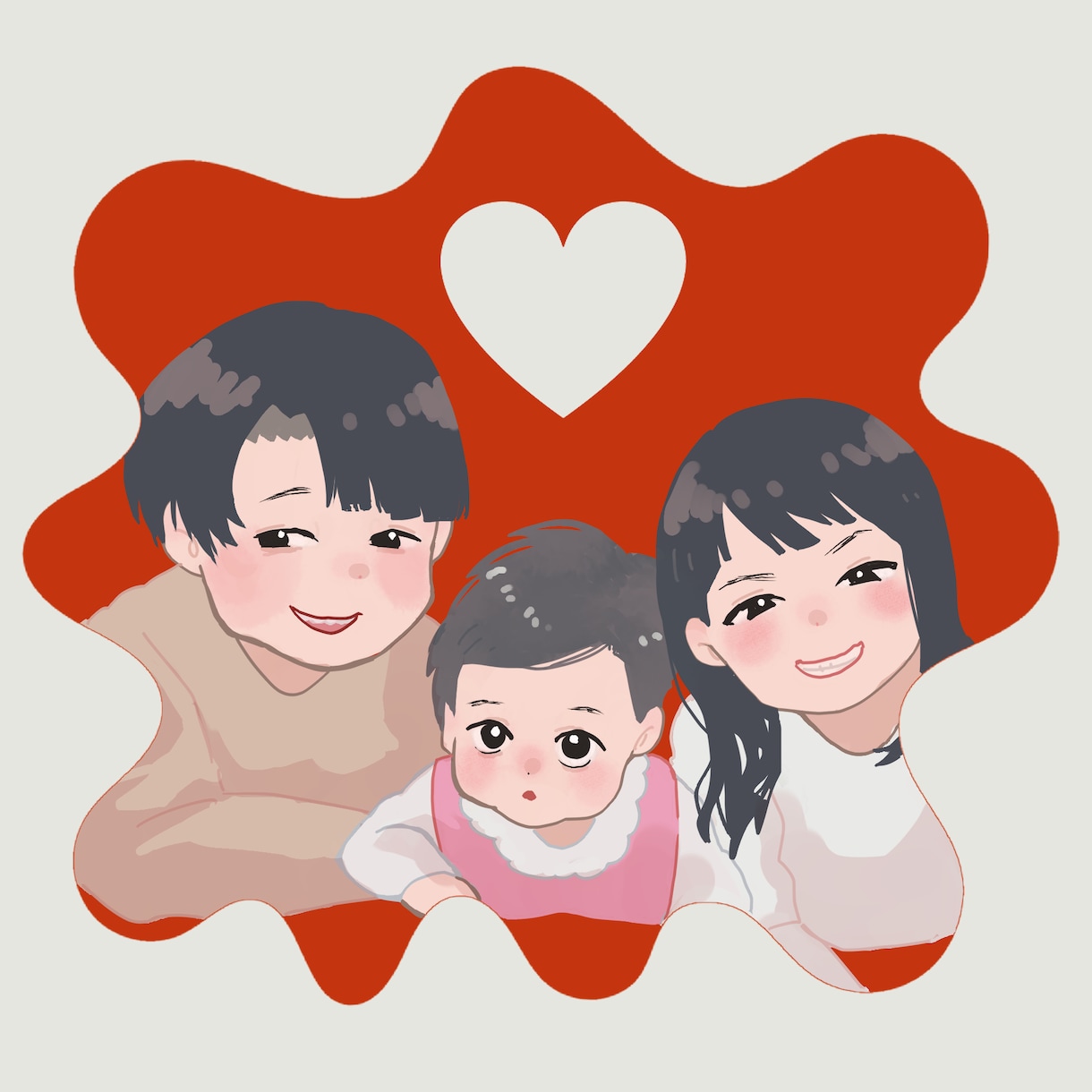 お子さんの似顔絵作成しますます 水彩タッチのかわいいイラストを作成します イメージ3