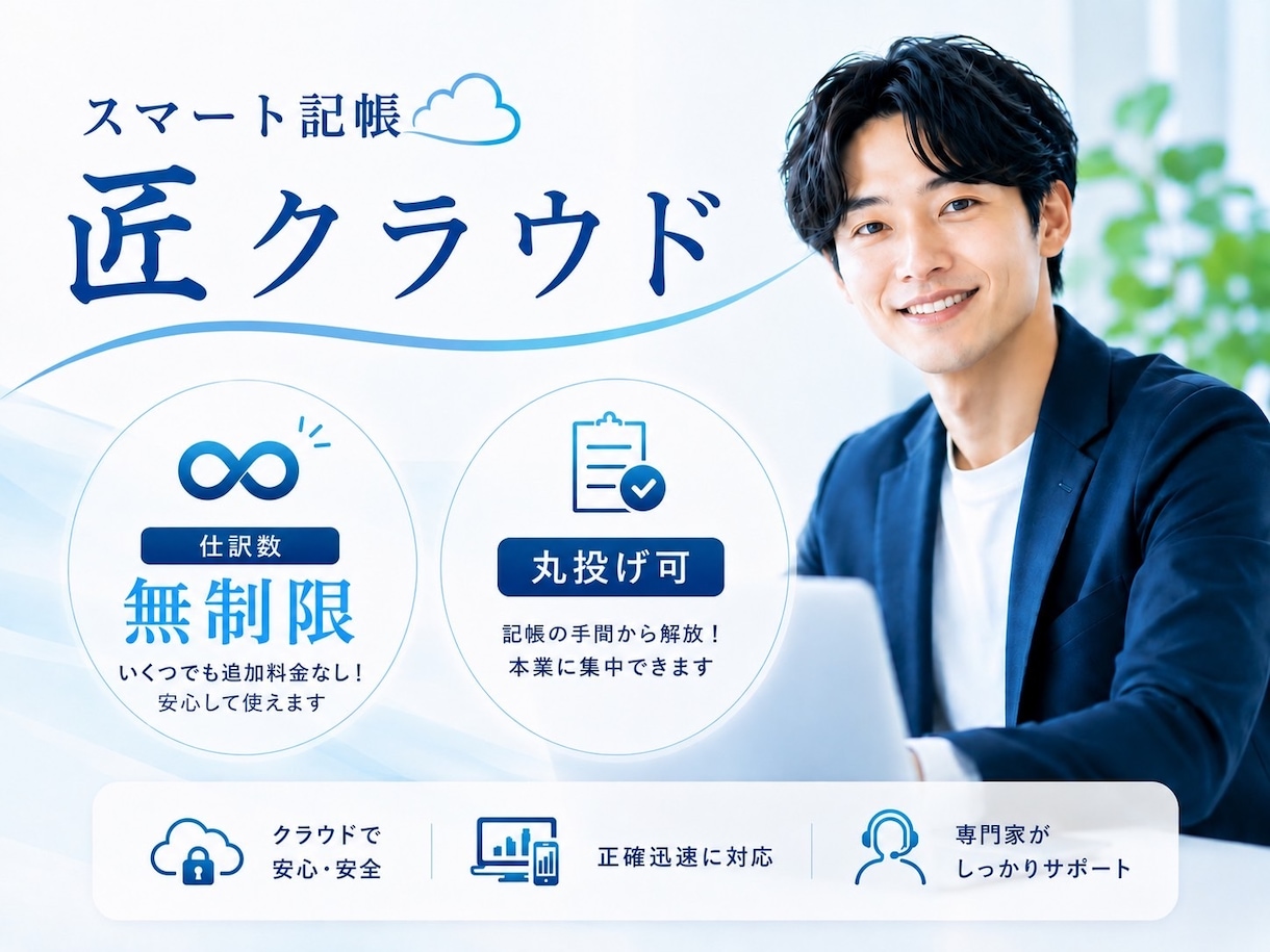 仕訳数無制限！正確迅速に1ヶ月分記帳します 実務経験豊富なプロが経理業務の負担を軽減し事業を支援！ イメージ1