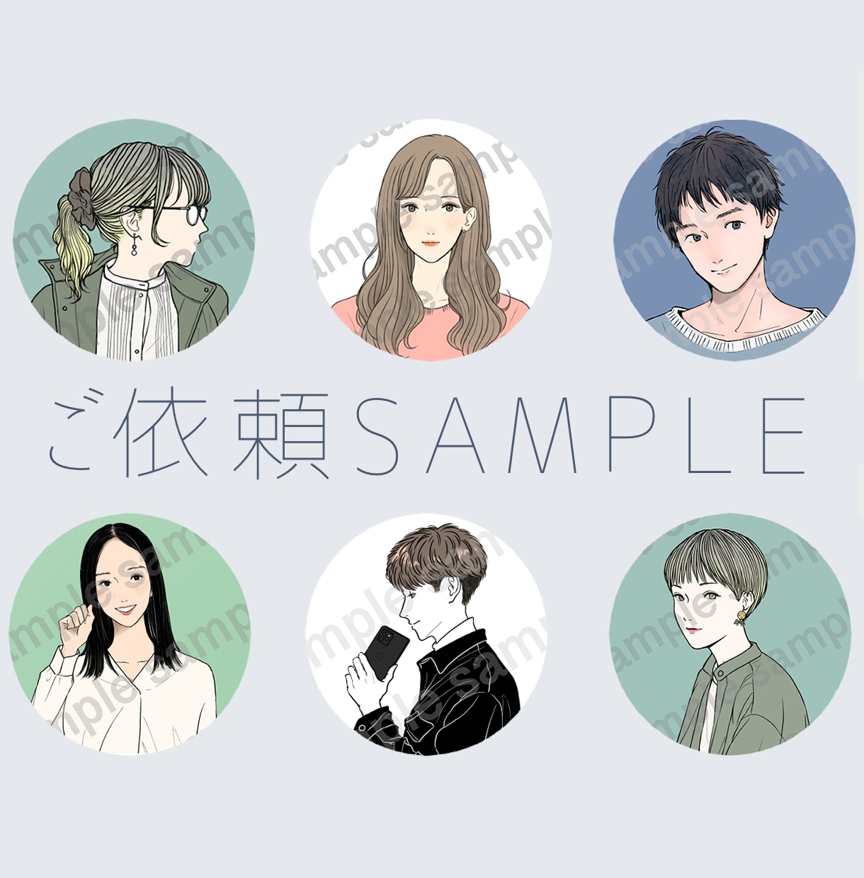 イメージに合わせて！！おしゃれなアイコン描きます ご要望に合わせて柔軟に対応致します。 イメージ3