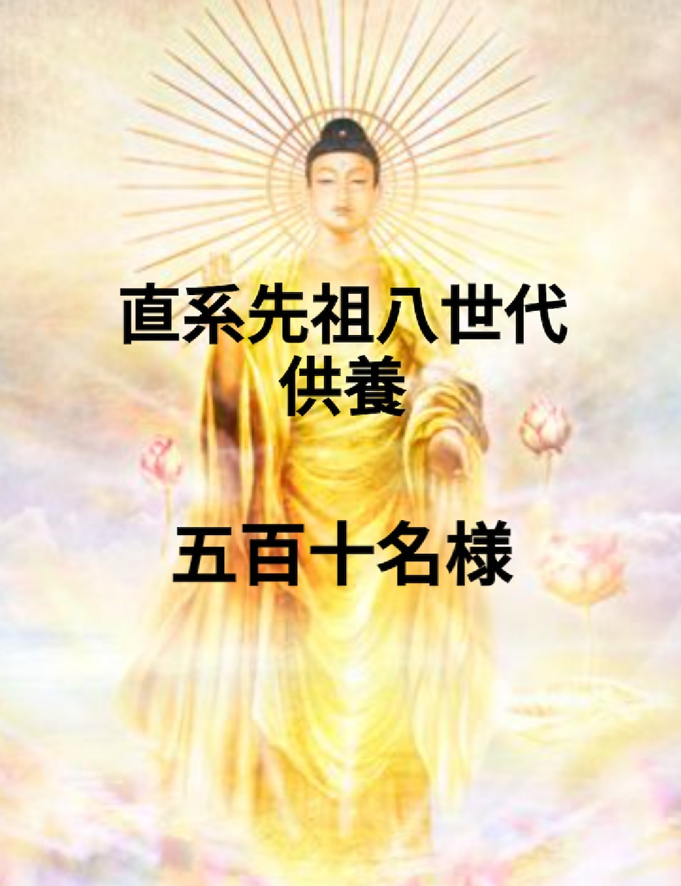 破格八世代・五百十名様先祖　水子供養を一撃でします 親孝行　潜在意識　厄除け　結婚運　先祖供養　子孫繁栄霊視故人 イメージ9