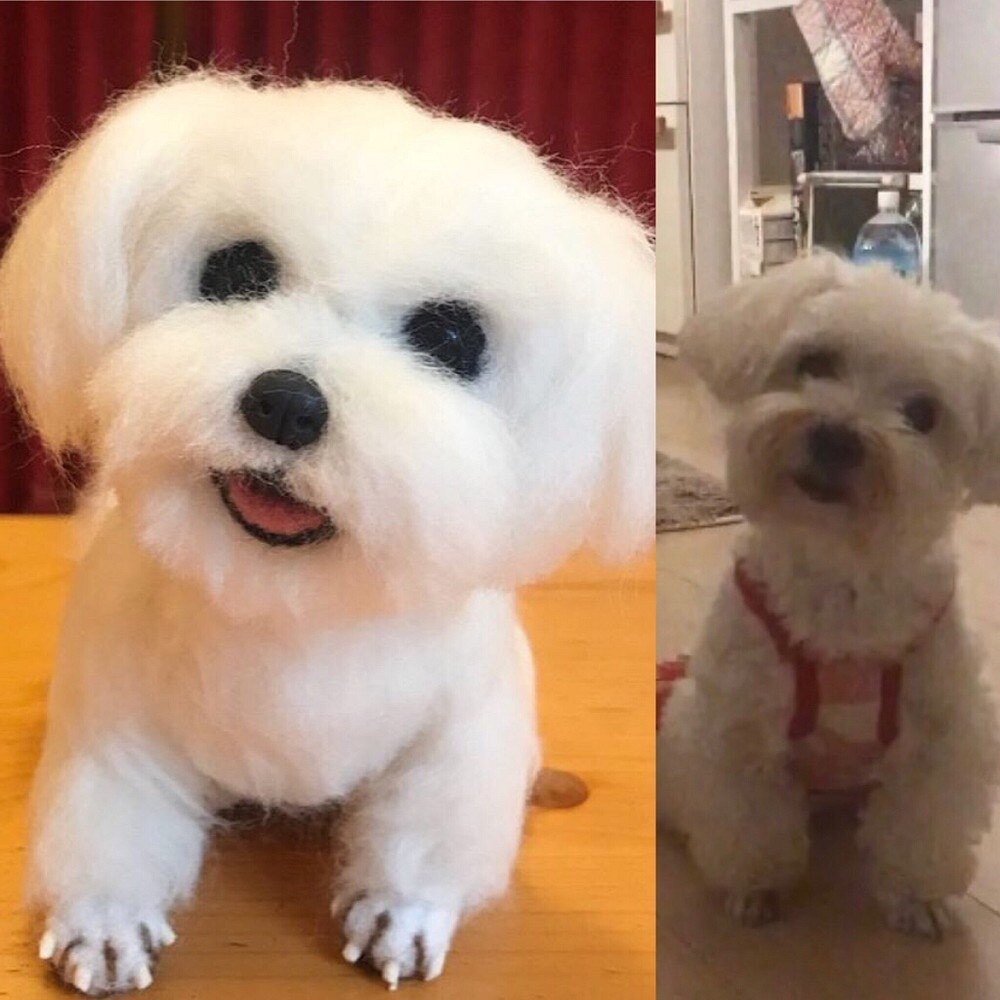 愛犬のオーダーメイド羊毛フェルトでお作り致します 羊毛フェルト作家BonBon☆Sucre イメージ3