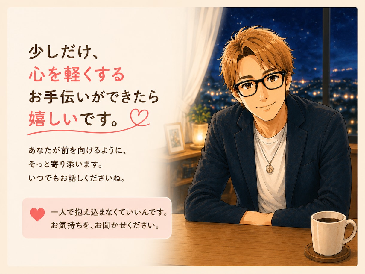 否定ゼロで最後まで聴きます 予祝講師があなたのモヤモヤを整理し前向きな一歩をサポート イメージ4