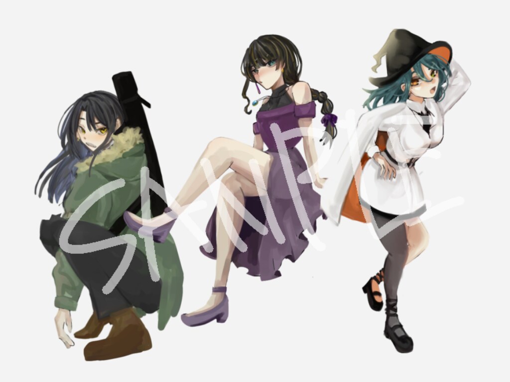 TRPGの立ち絵描きます 全身orバストアップのキャラクターイラスト イメージ2