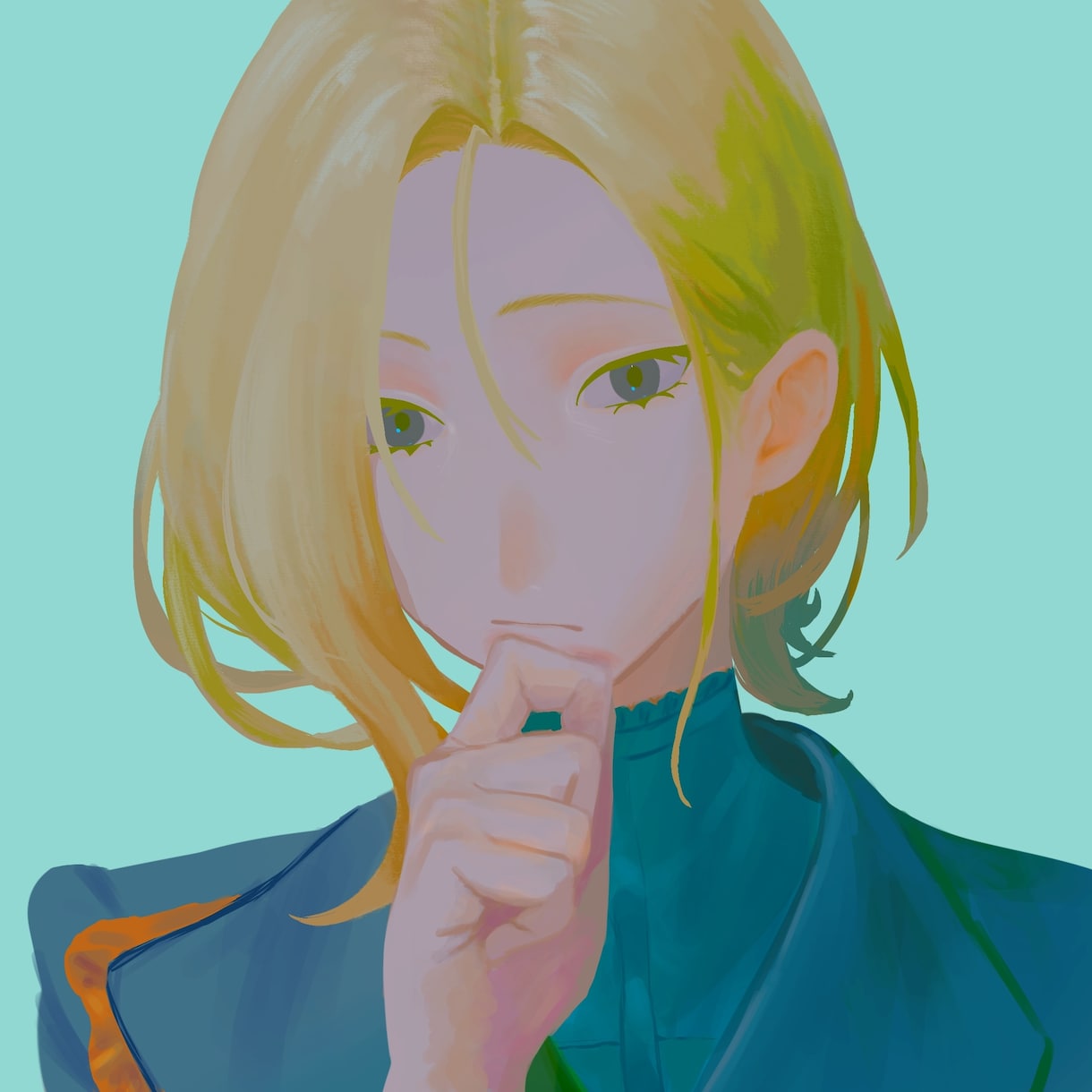 ふんわり透明感のあるSNSアイコン描きます 最短3日｜やさしく透明感のある中性的アイコン制作します イメージ2