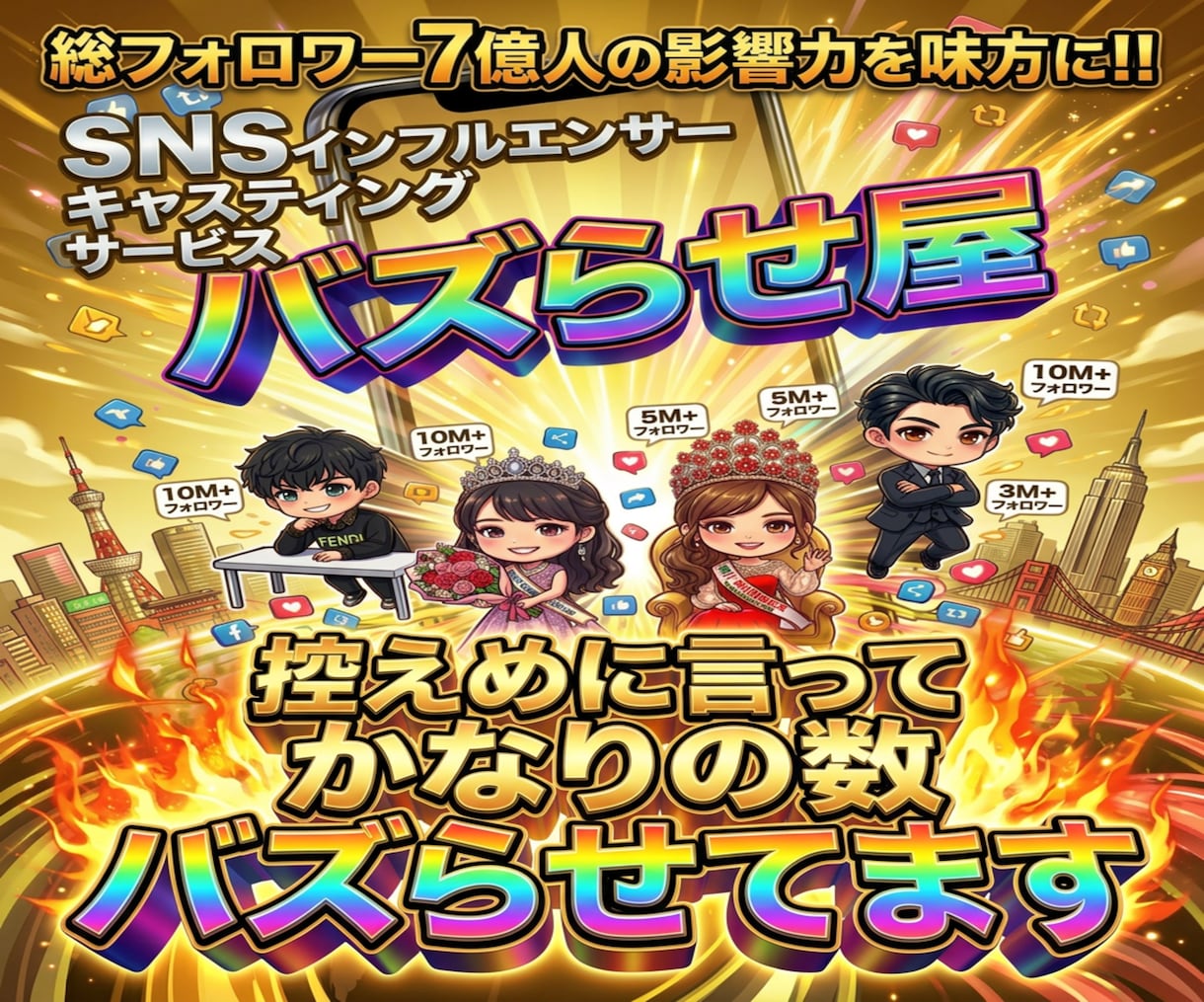 企業戦略に7億強の人気モデルの影響力を活用頂けます ヒット商品サービス多数誕生/1000万再生多数/ココナラ三冠 イメージ1