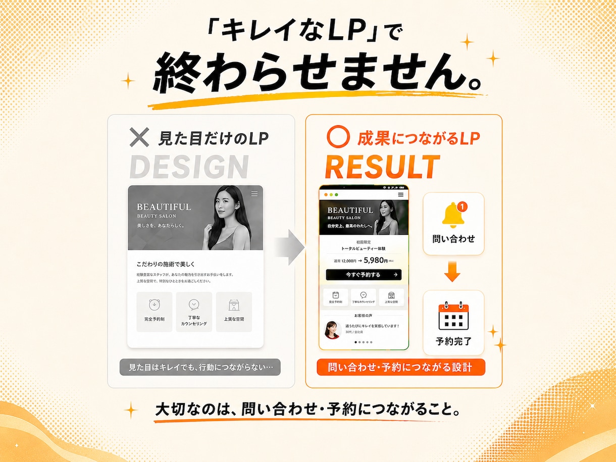 集客・問い合わせにつながるLPを制作します 事業・営業経験を活かし、成果から逆算して設計 イメージ2