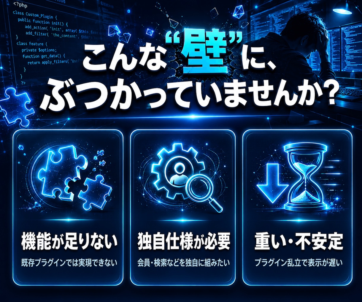 WordPressの独自プラグイン開発します 既存のプラグインでは実現できない特殊な機能をオリジナルで開発 イメージ2