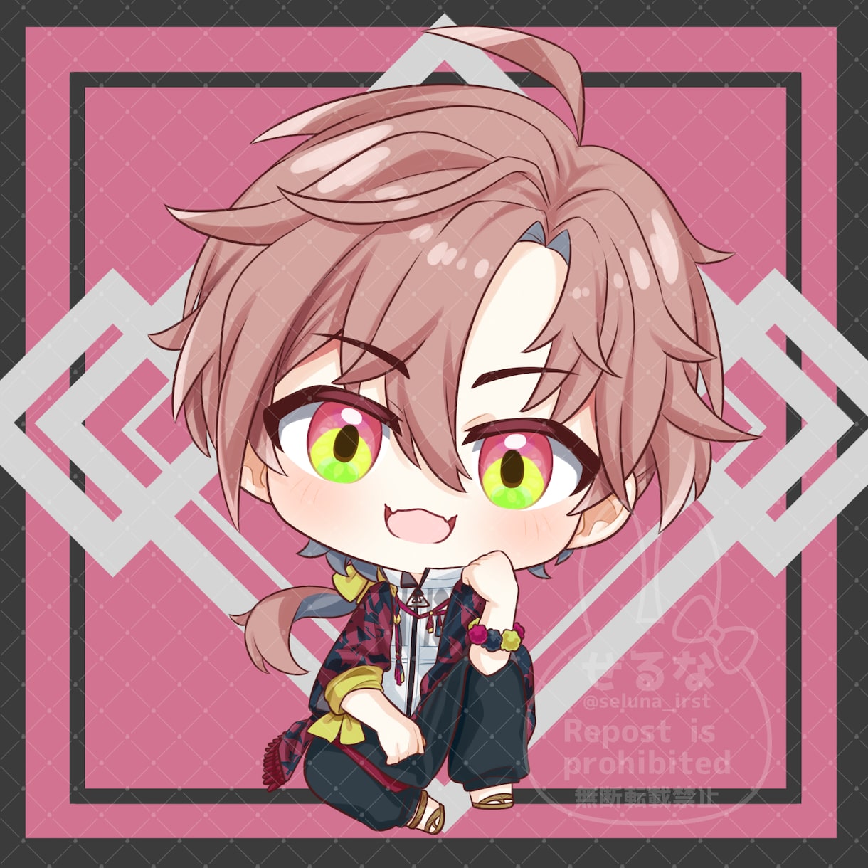 タイプB　かわいいSDイラスト描きます グッズ等に！2頭身のシンプルイラスト イメージ6