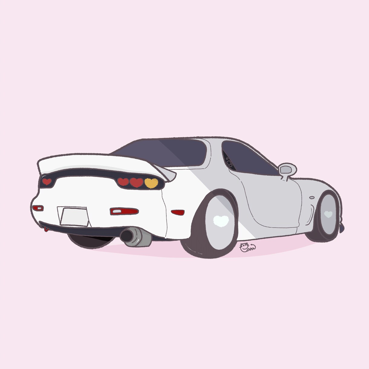 思い出いっぱいな愛車のイラスト描きます 大切な愛車・思い出の愛車イラストにしてみませんか?? イメージ5