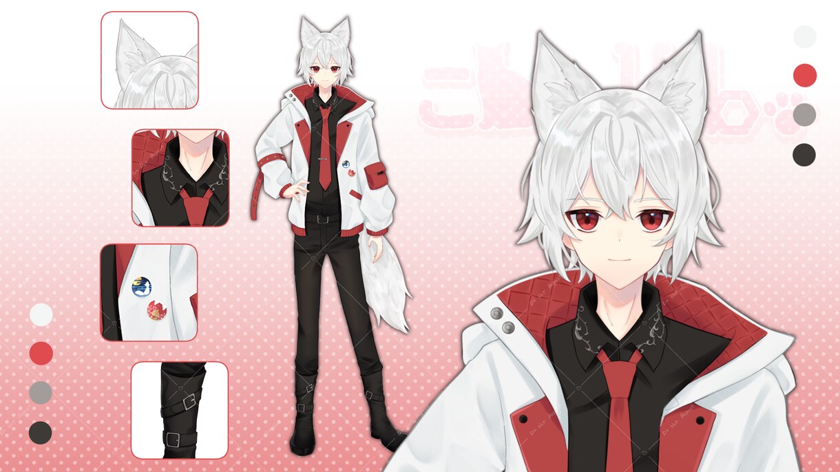 男女動物何でもOK！Live2D用イラスト描きます 提携モデラー多数・専門家だからこその高クオリティをご提供！ イメージ5