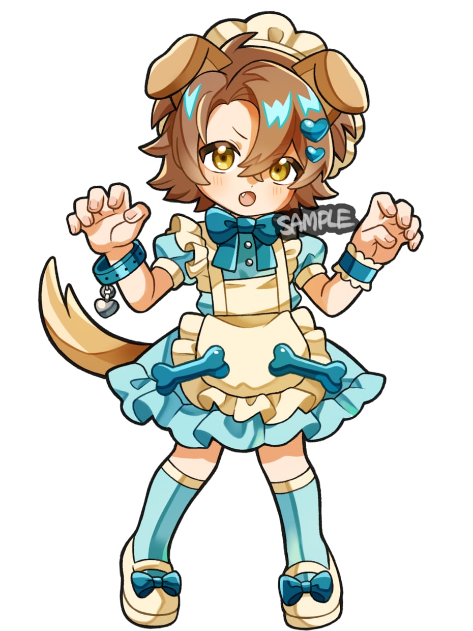可愛い系のミニキャラを描きます SNSアイコンにも利用できる2頭身のミニキャラを作成します イメージ5