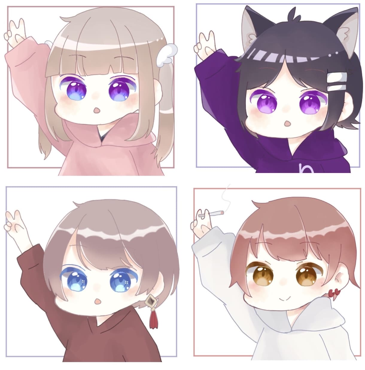 どこでも使える可愛いアイコンをお描きします 最長1週間、最短3日で納品可能です◎ イメージ1