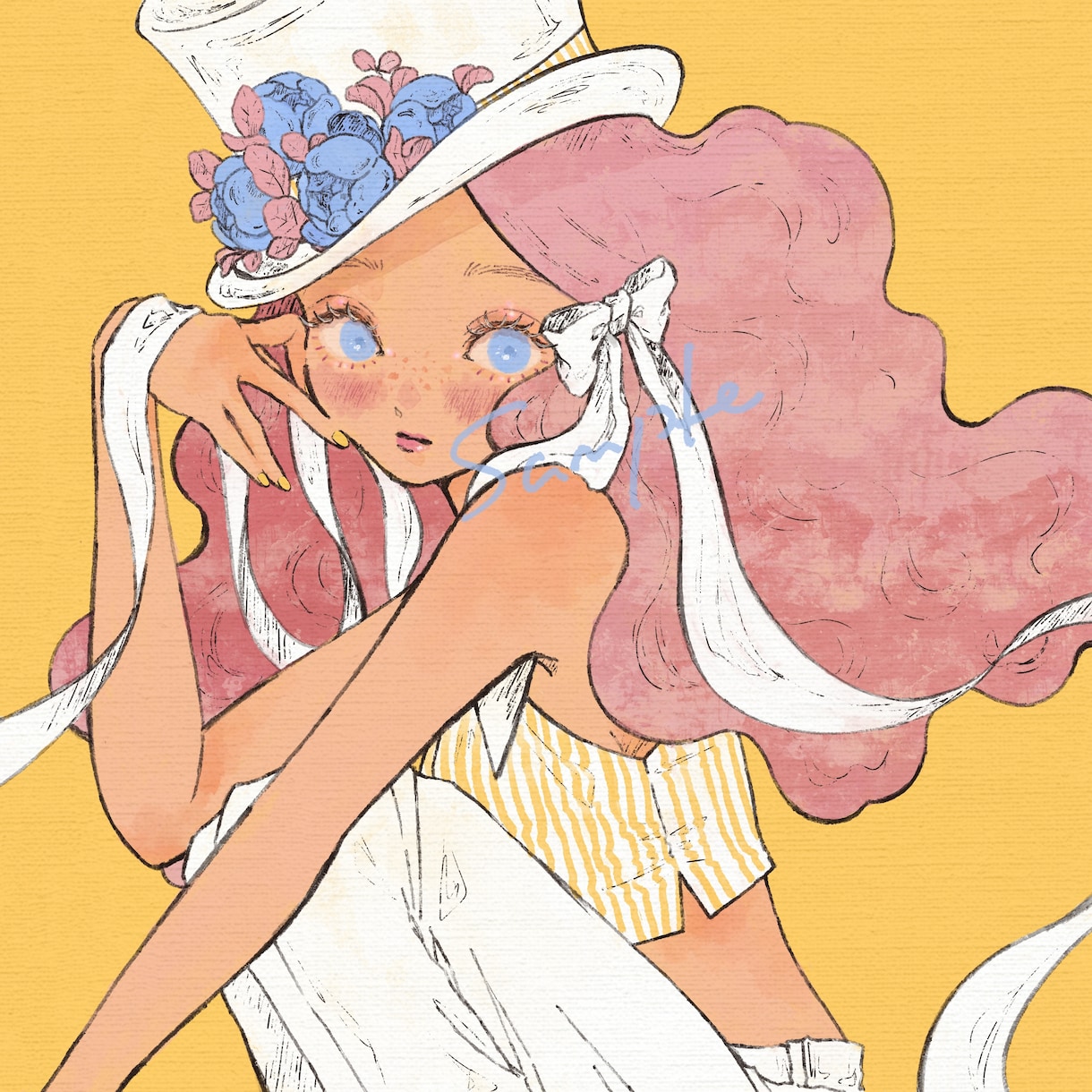 歌ってみたやアイコンに！女の子イラストを制作します 世界観重視のおしゃれなイラスト｜修正2回まで◎ イメージ1