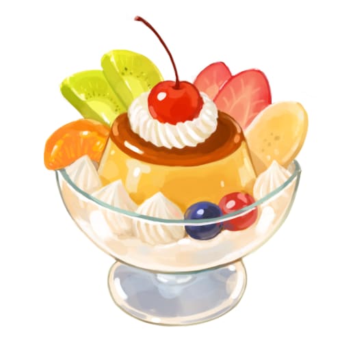 可愛くてポップなアイテム・食べ物イラストを描きます 美味しそうな食べ物や、ゲーム用にポップで可愛いイラストです★ イメージ6
