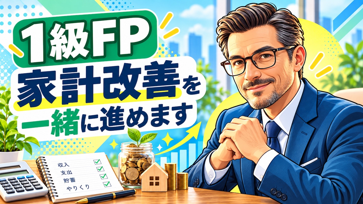 1級FPが家計の改善点を一緒に整理します 家計簿なしでもOK・固定費と貯蓄の優先順位を60分で整理 イメージ1