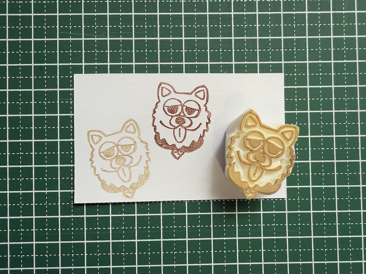 イラストハンコ作ります 消しゴムハンコ3cm×3cmのハンコ作成いたします！ イメージ2