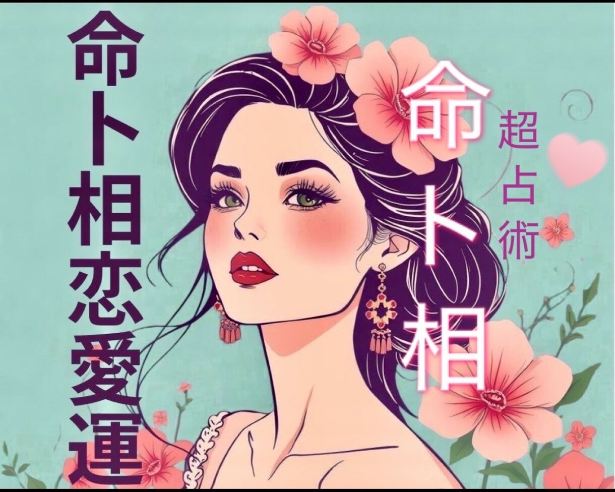 恋愛運：命卜相全ての占術が使えます！資格もあります あなたのお悩みに合わせた占術を使って詳しく鑑定！ イメージ1