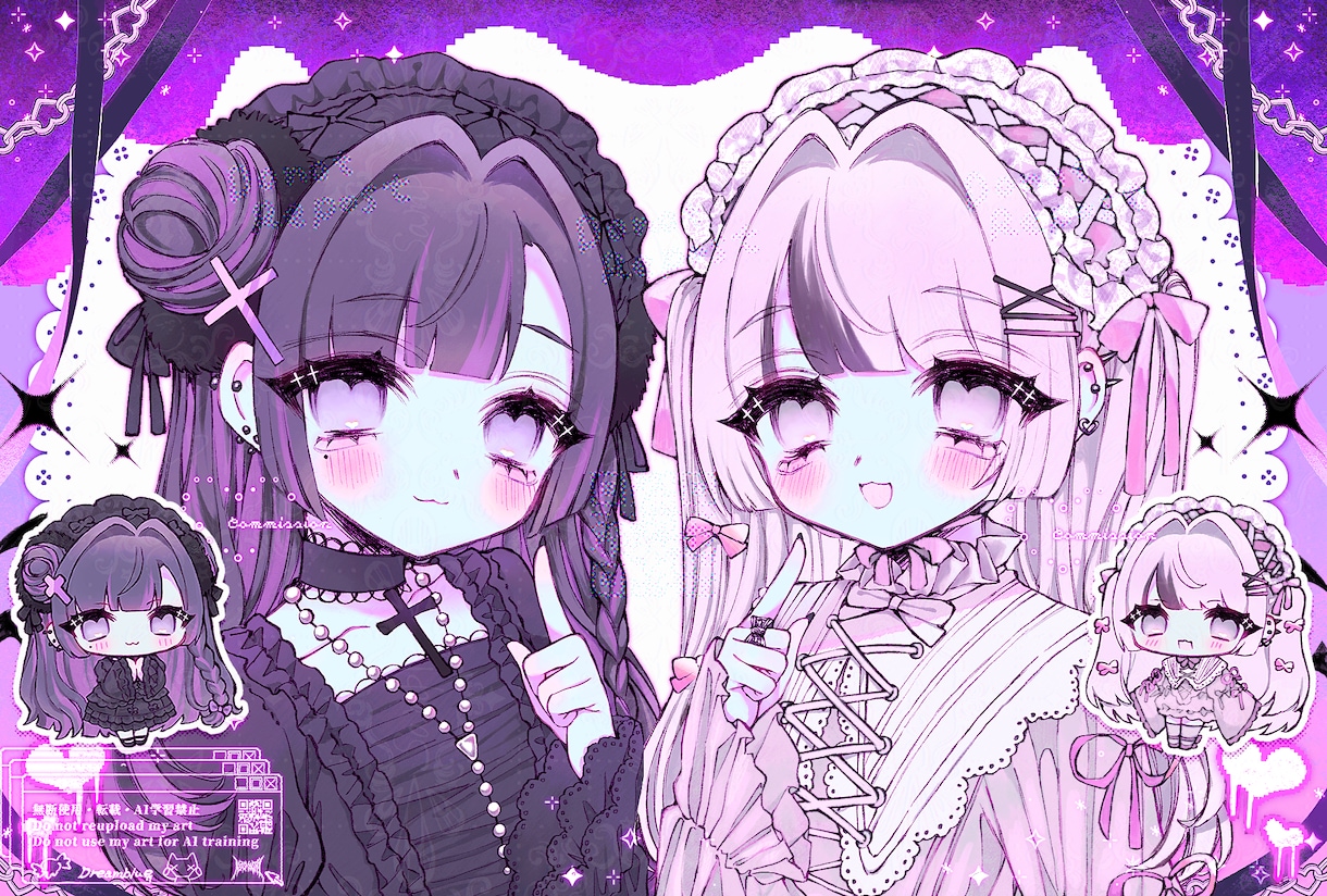 オーダーメイドでイラストお描きします 活動用イラストや動画サムネイルなど何でもご相談ください！ イメージ5