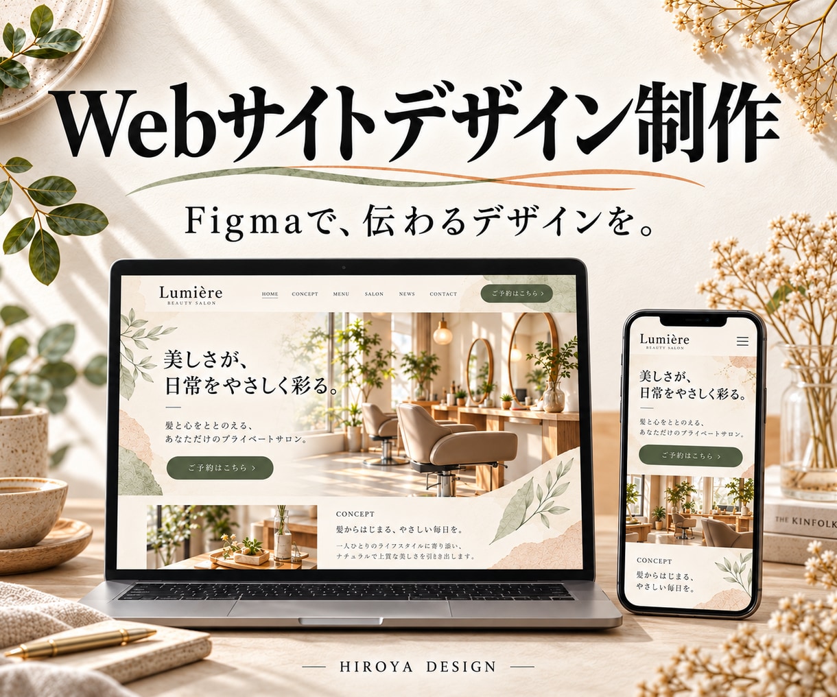 FigmaでおしゃれなWebサイトをデザインします 店舗・企業・個人向けの見やすいWebデザインを制作します イメージ1