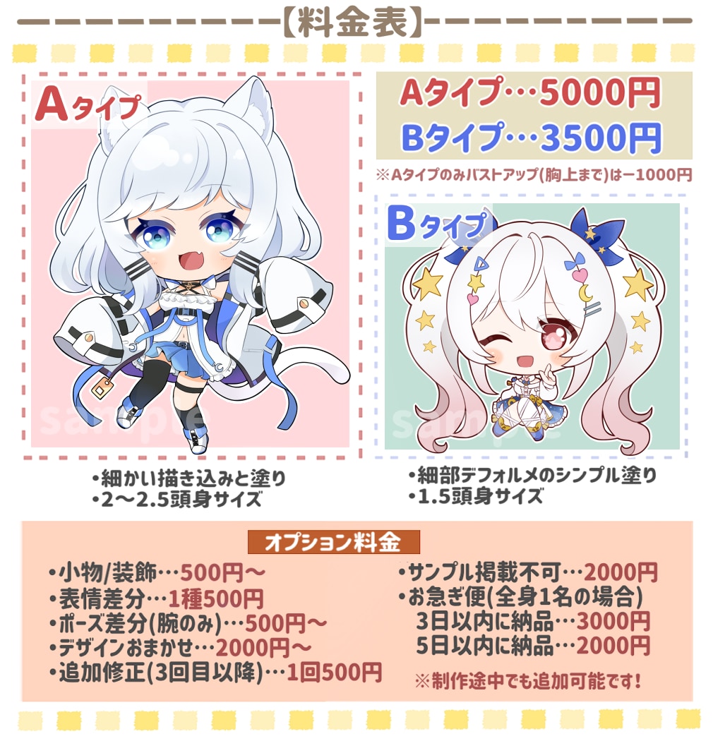 商用利用無料！可愛いデフォルメイラスト描きます アイコンや動画、グッズ化にピッタリなミニキャラを制作します！ イメージ2
