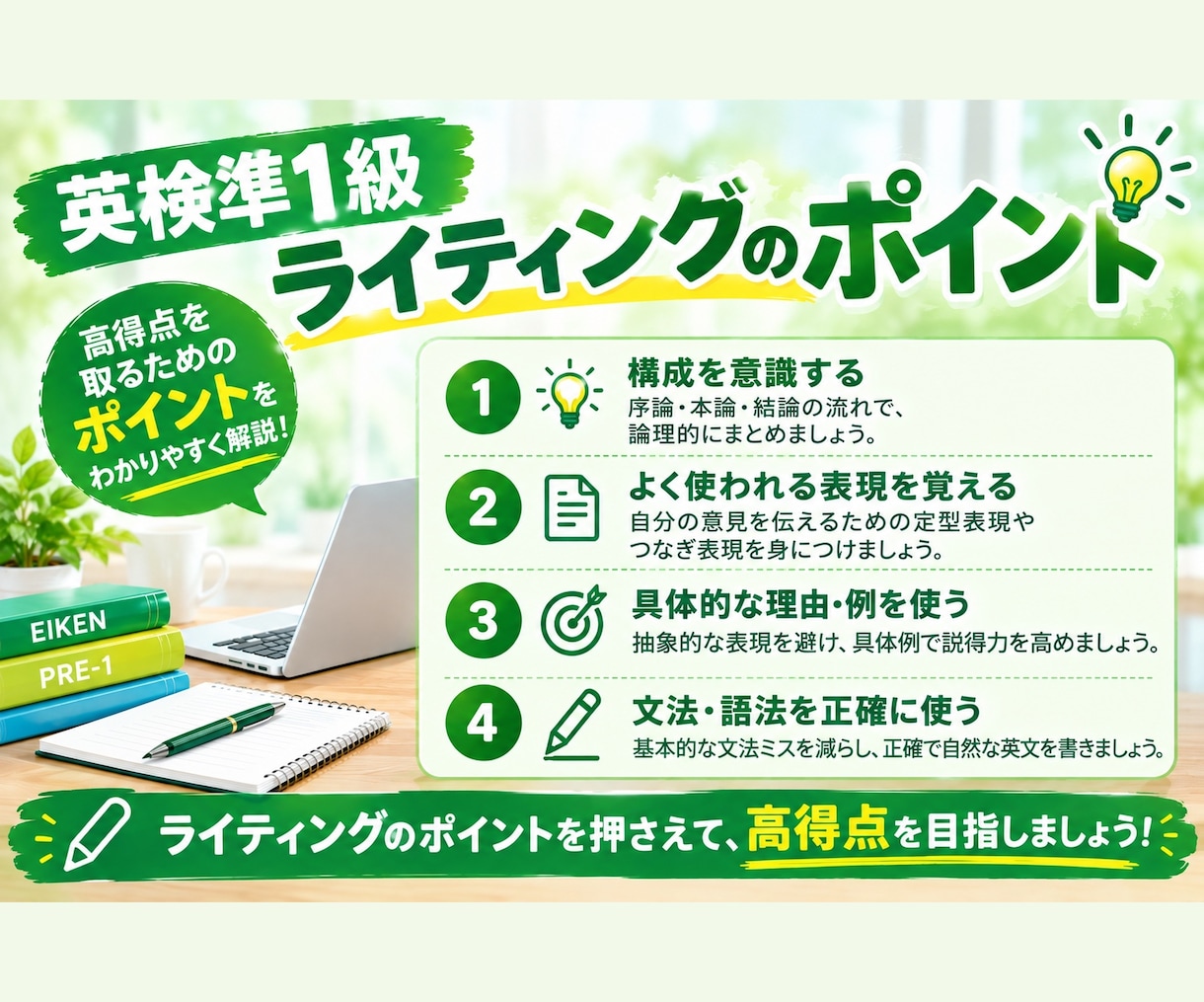 16回で英検準1級一次試験合格を目指します 英検１級講師が準1級一次試験の対策コースを提供します イメージ8