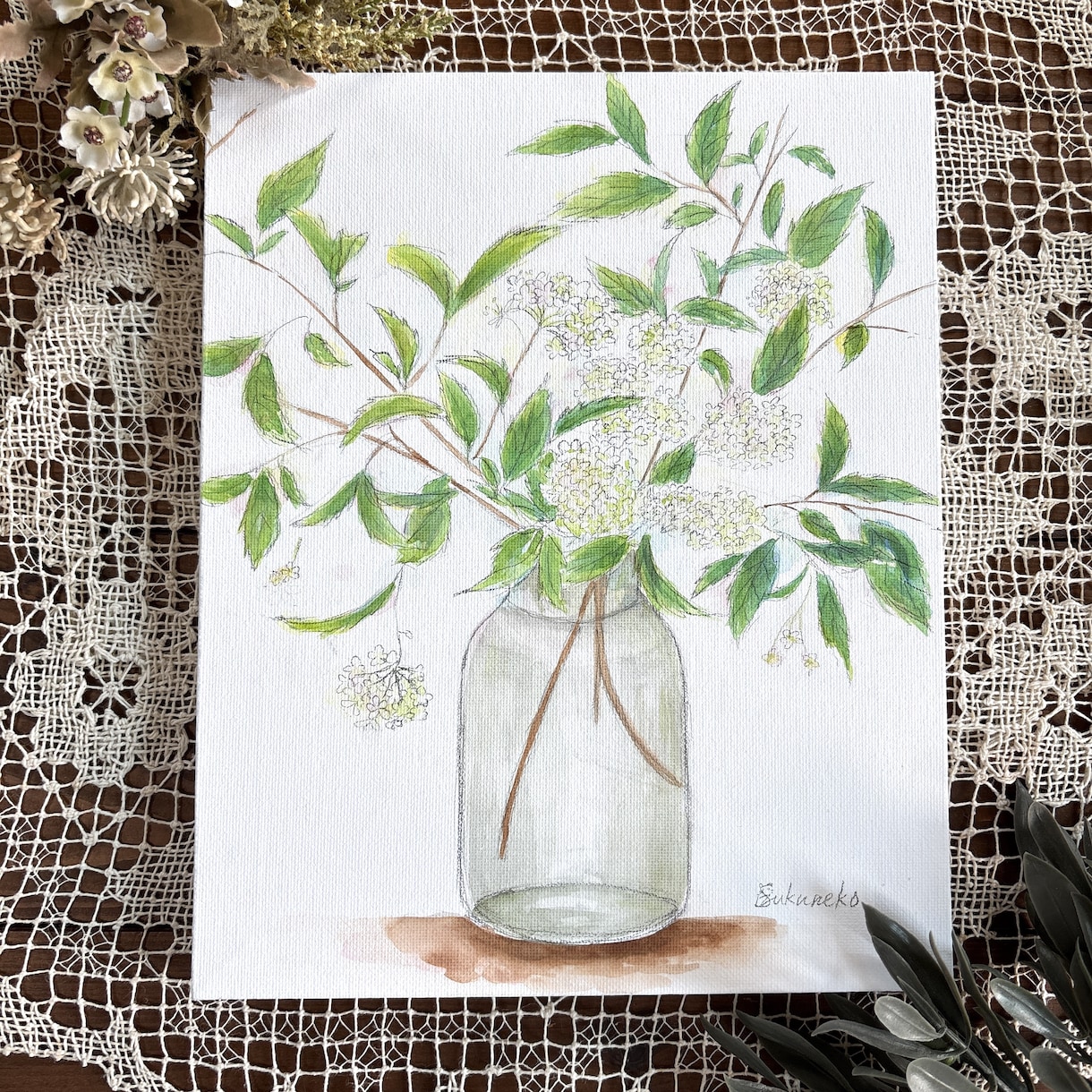 透明水彩で優しい花の絵を描きます 〜オーダーメイドの水彩画を、ご自宅やプレゼント用に〜 イメージ1