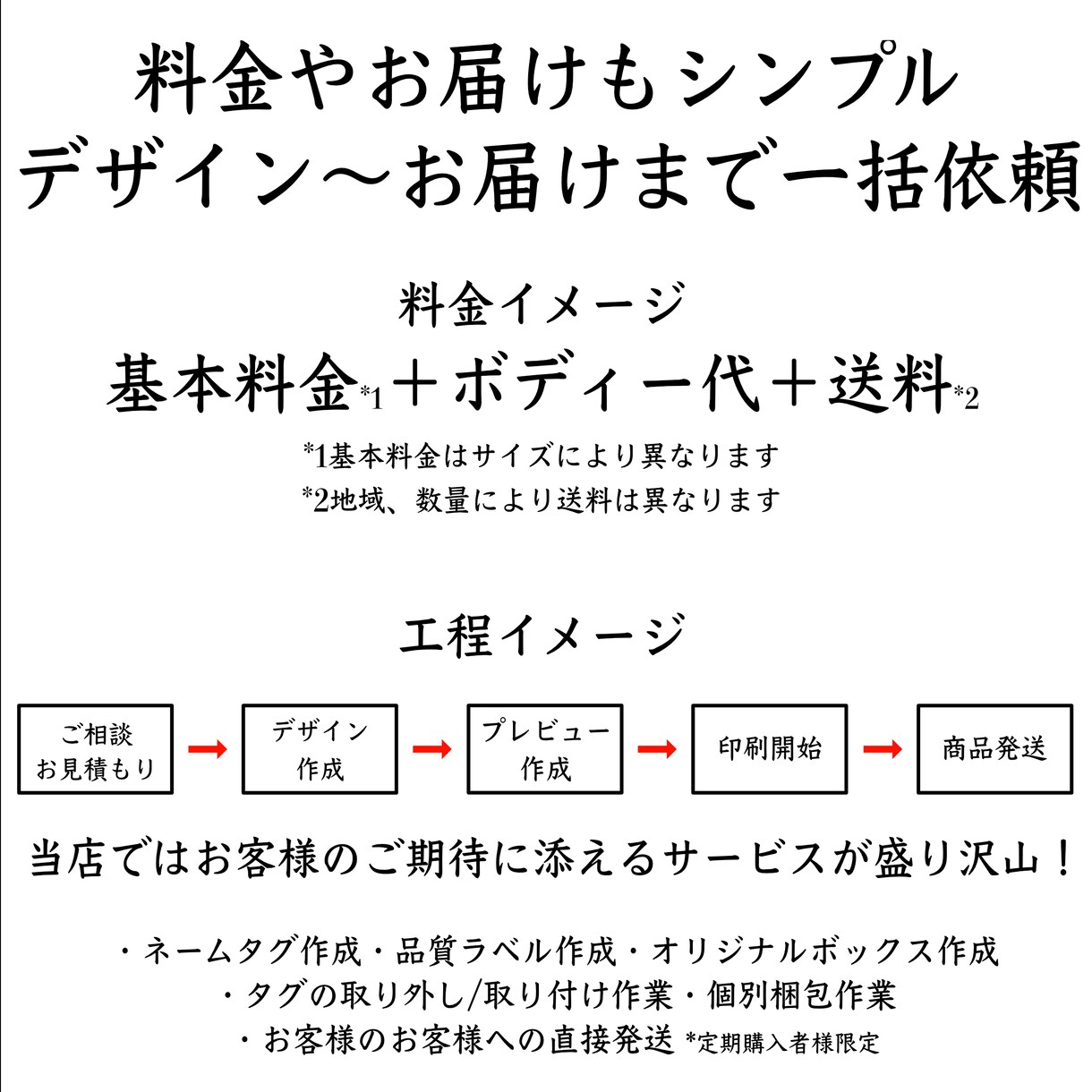 お客様に合わせた手法で印刷致します 多彩な手法と選べる印刷方法で、お客様の理想をサポートします！ イメージ7