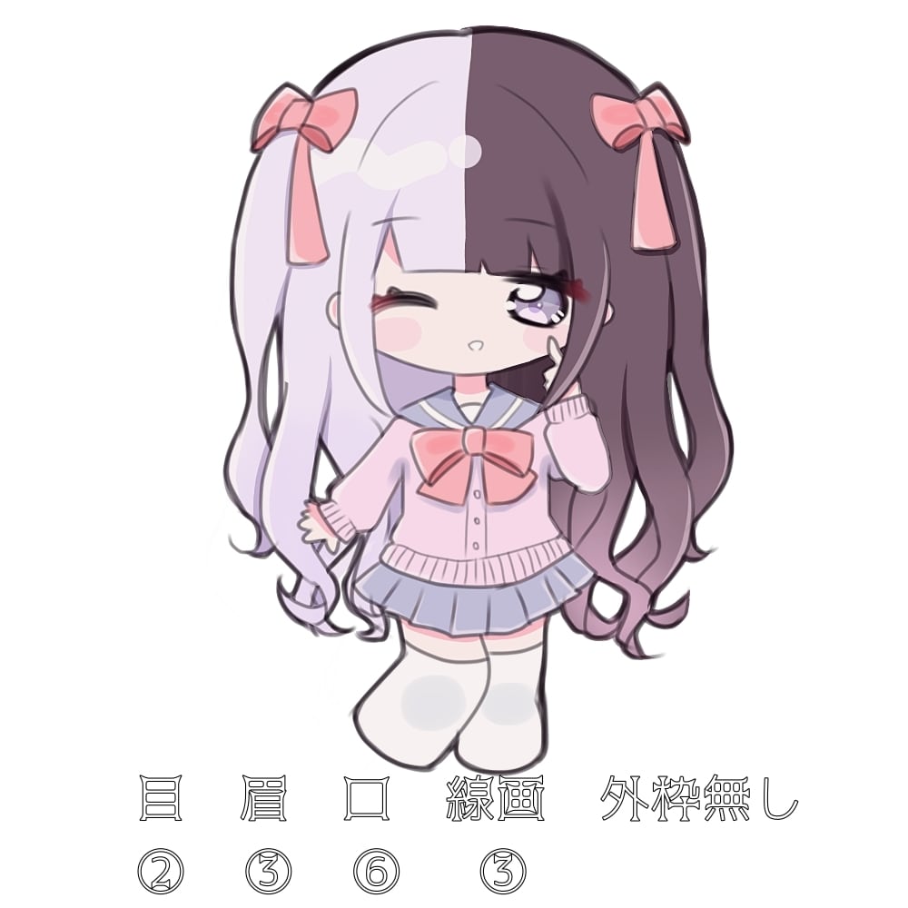 あなただけのSNSアイコン(シンプル)かきます 地雷/メンヘラ/V系/ホスト/バンギャ/歌い手/量産型オタク イメージ8