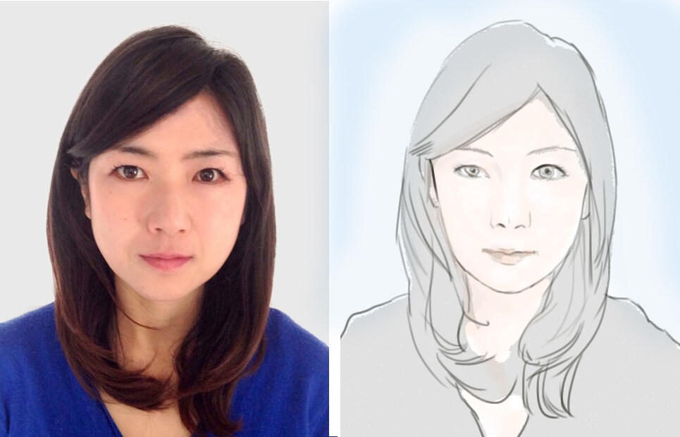 写真をもとにふんわりした雰囲気の似顔絵描きます 【即日対応可能★】写真をもとに描きます。 イメージ2