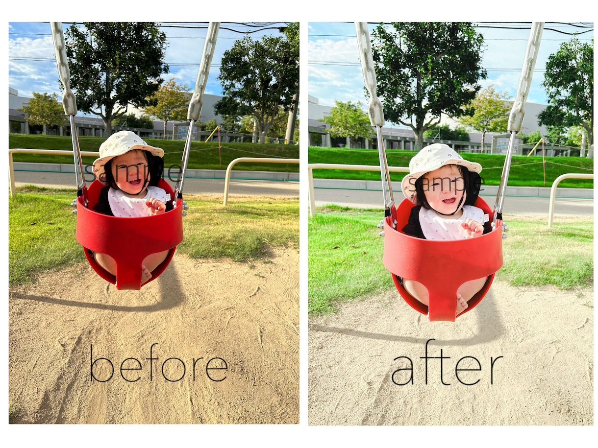 お子様の写真をレタッチします スマホやカメラの写真を"ちょっといい感じ"にしませんか♡ イメージ2