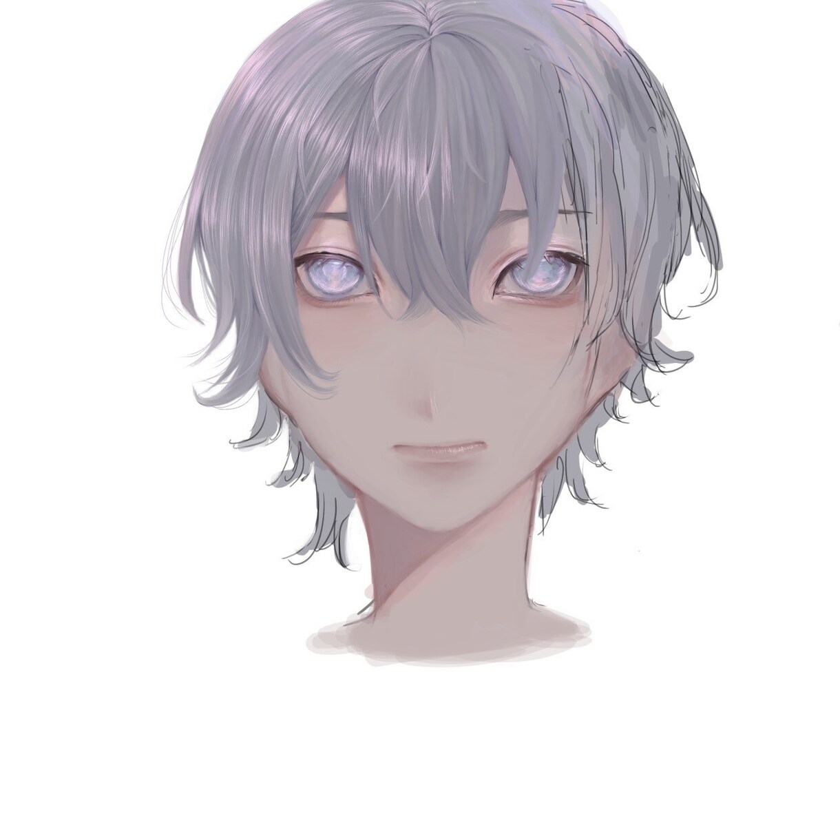 透明感があるイラストをえがいています 髪の毛の塗りにこだわっています イメージ6