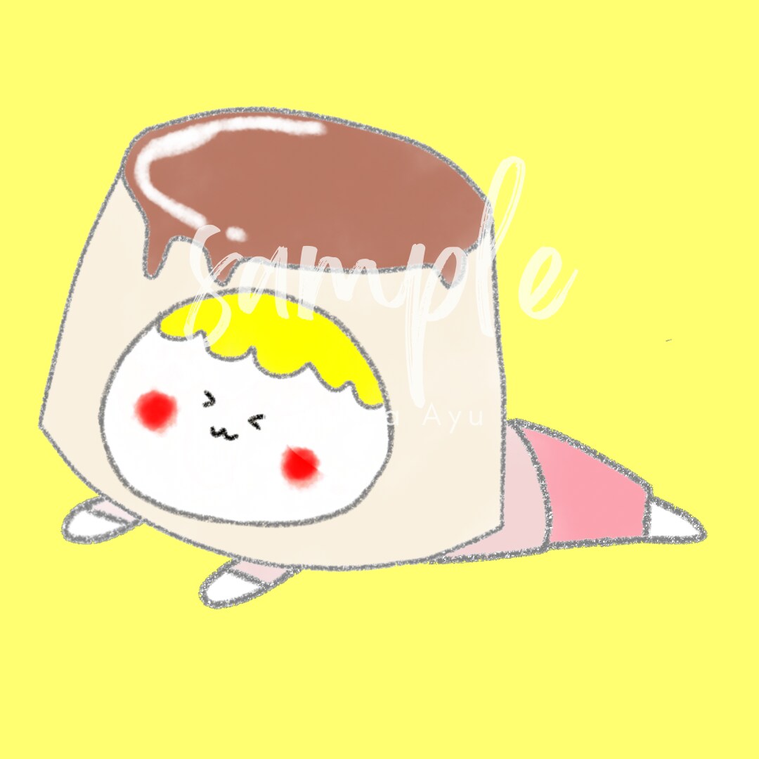 好きなものを取り入れた寝そべりアイコン描きます 絵本のような優しいタッチで心ときめくアイコンに イメージ5