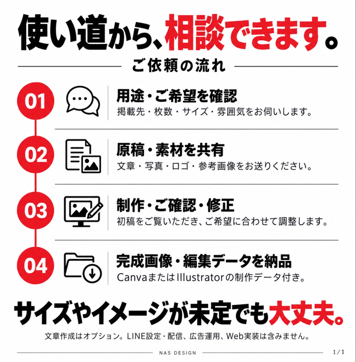 用途に合わせて各種画像をデザイン・作成します 1枚3,000円｜SNS・広告・Web・商品画像まで幅広く イメージ5