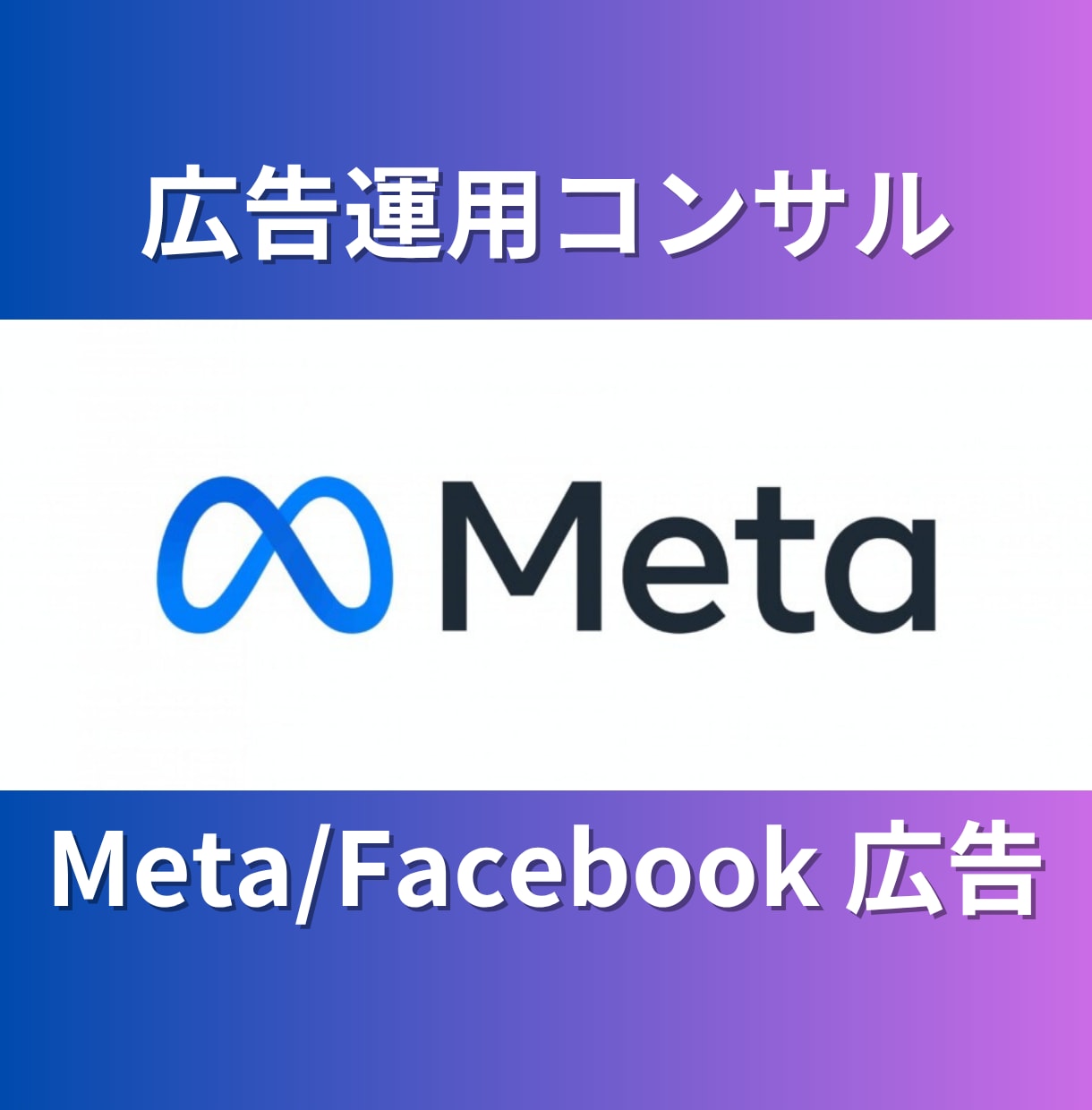 Meta広告運用コンサル【2ヶ月間】伴走いたします 現役の広告運用コンサルタントが個別コンサルいたします イメージ1