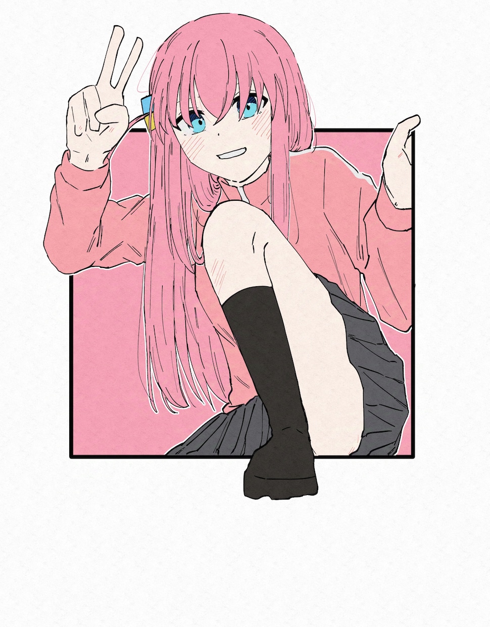枠にはまった可愛いキャラのイラストを描きます 奇を衒った構図で魅力的に描きます！ イメージ2