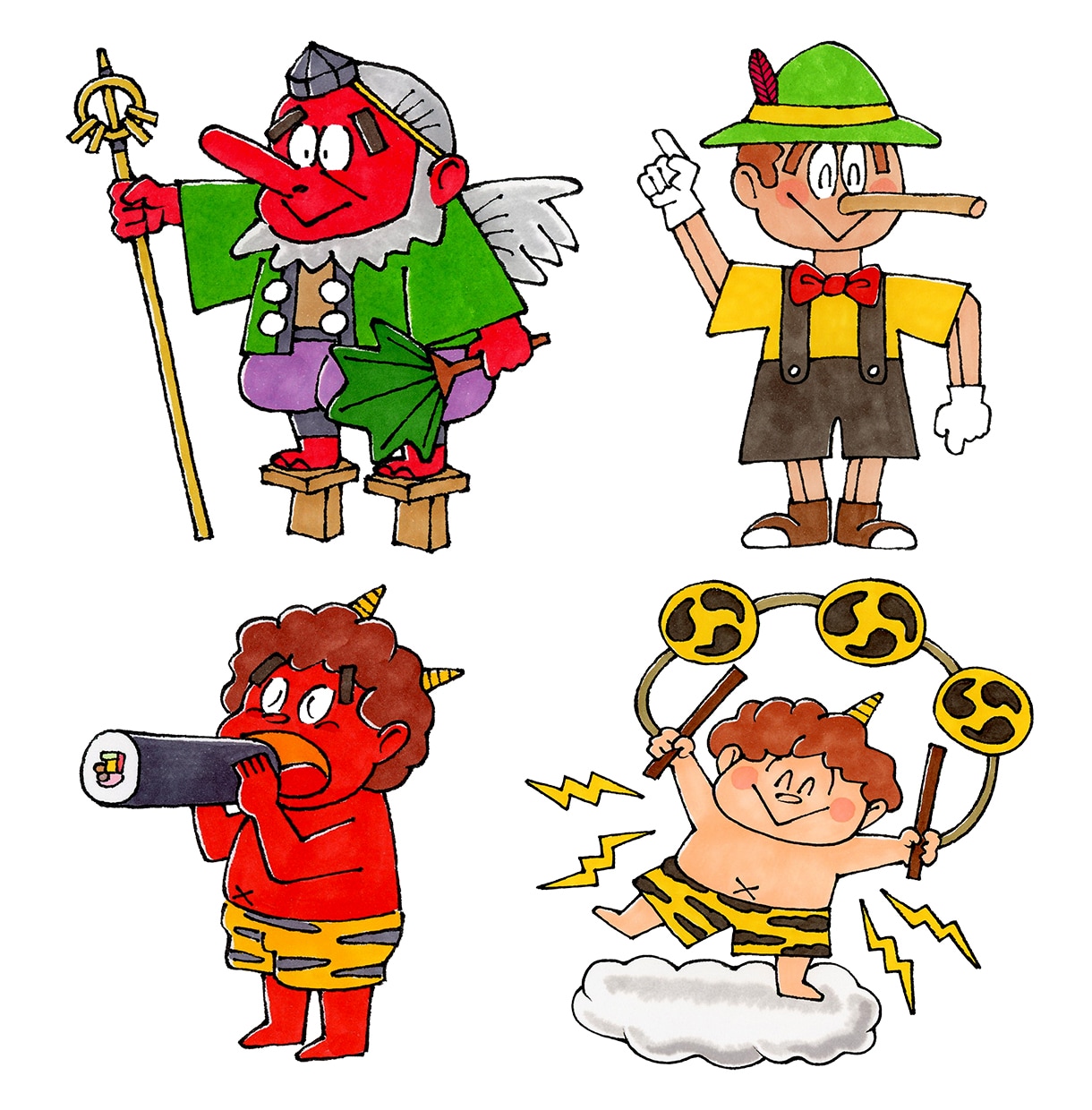 かわいい擬人化キャラクター描きます [アナログ手描き]ウェブ、SNS、印刷物などの挿絵にどうぞ！ イメージ6