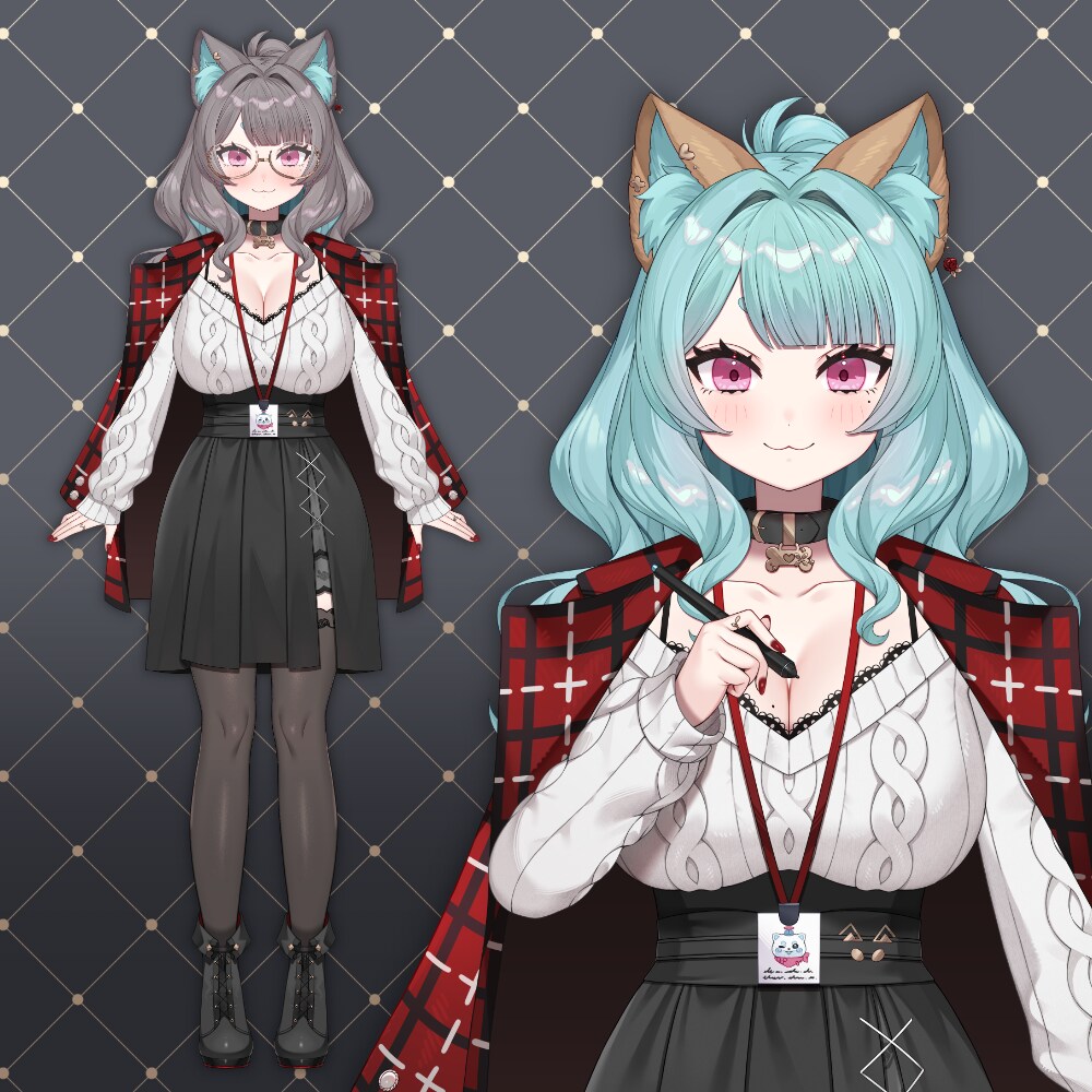 Vtuberキャラデザ、イラスト制作いたします 様々なご活動のお手伝いができれば嬉しいです。 イメージ3