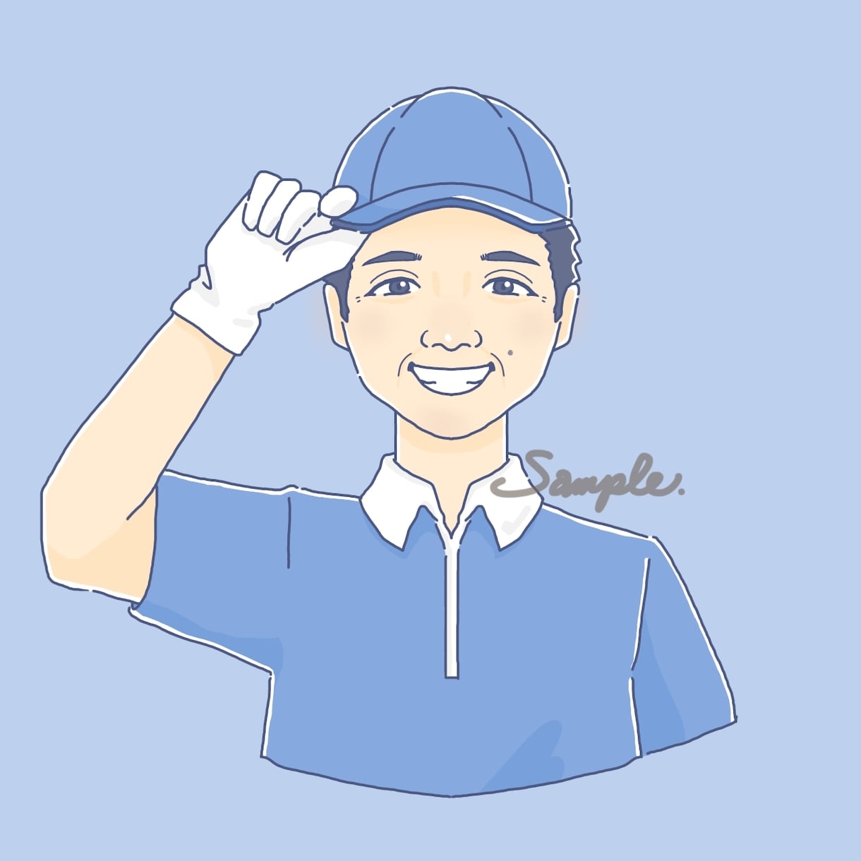 ほどよいおしゃれ感の似顔絵やSNSアイコン描きます シンプルすぎず甘すぎない、ほどよいおしゃれ感のイラストです イメージ6