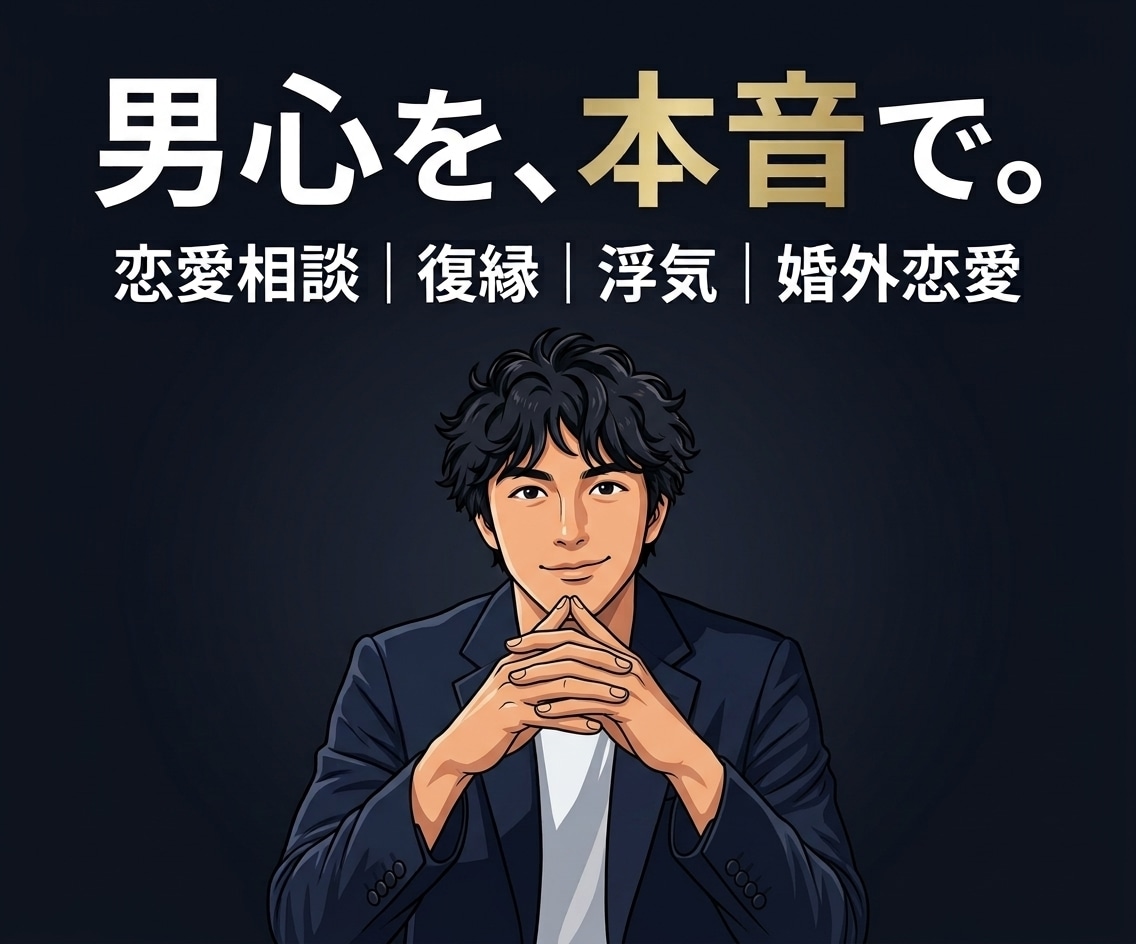 3日間ゆったり無制限で話し相手になります 男心を本音で伝えます！恋愛相談/婚外恋愛/浮気/復縁/回避型 イメージ1