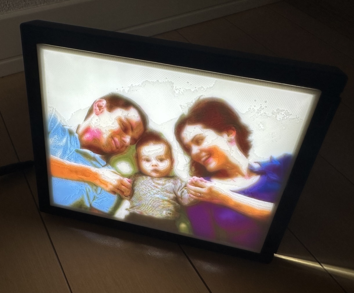 思い出の写真を光に！3Dリトファン制作します 光で浮かび上がる感動！世界に一つだけの写真ギフト イメージ3