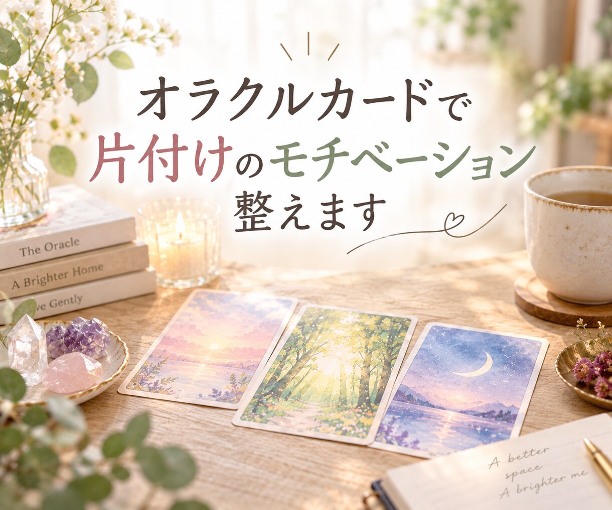 片付けのモヤモヤをオラクルカードで読み解きます 9/30まで限定｜片付けメンタルとモチベーション整えます！ イメージ1