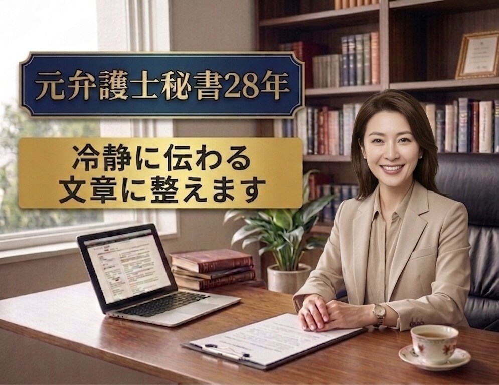 内容証明・クレーム文など 冷静な文章で作成します 28年の実務経験に基づき丁寧に作成します イメージ1
