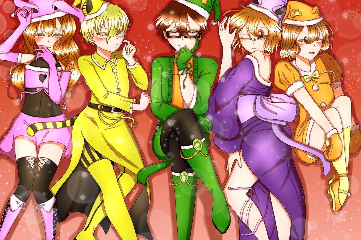 キュートもダークも！あなたのオリキャラお描きします 商用、二次利用OK！鮮やかな色使いで目を引く一枚に！ イメージ9