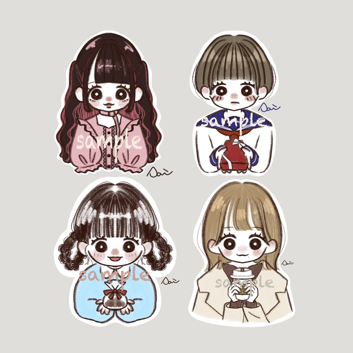 お好きな絵柄でアイコン/イラストを描きます ココナラ初めての方も大歓迎＾＾優しい雰囲気で好印象に♡ イメージ5