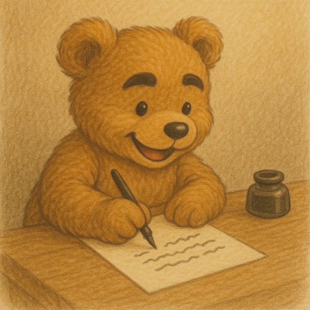 ちょっぴり辛口テディベアがあなたへお手紙を書きます 勇気が出てくる言葉、明日から行動できる言葉が欲しい方へ イメージ1